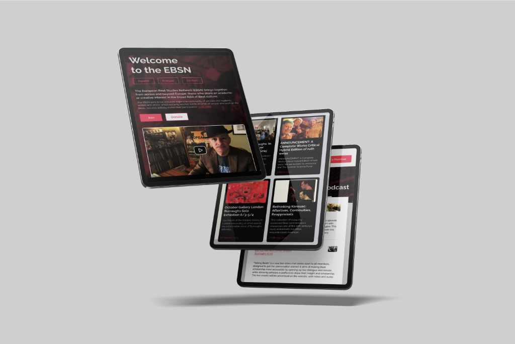 EBSN website tablet display