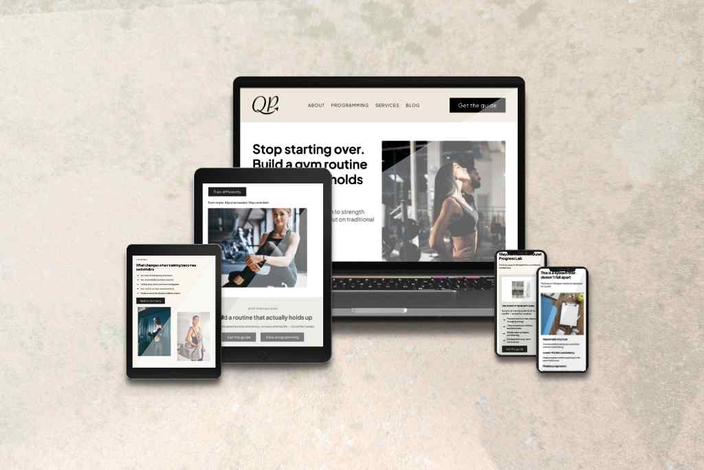 QPL website multiple device display